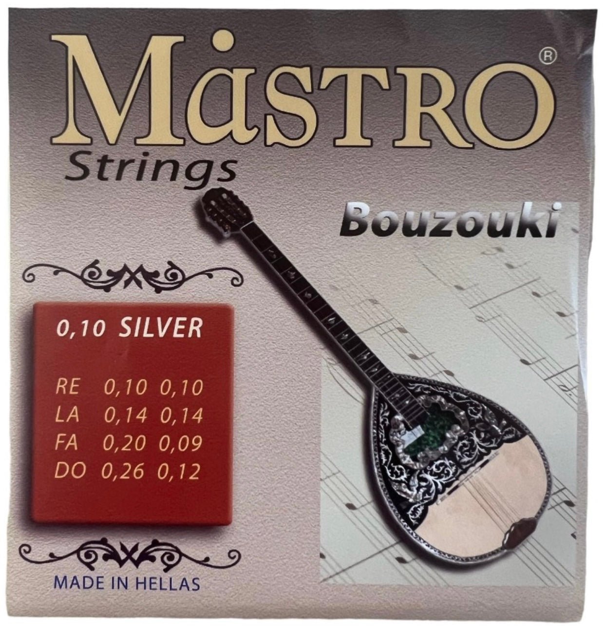 Ce jeu de cordes Mastro, fabriqué en Grèce, est - Cham Music -