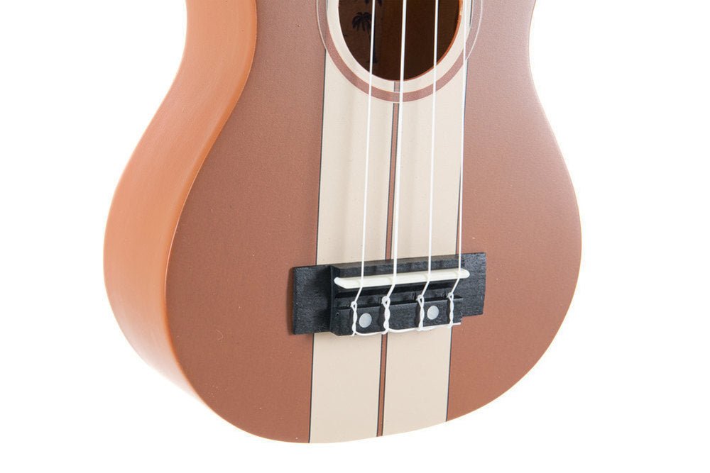 Corps en tilleul Manche en Sapelli Motif surf Sunset - Cham Music - String Instrument