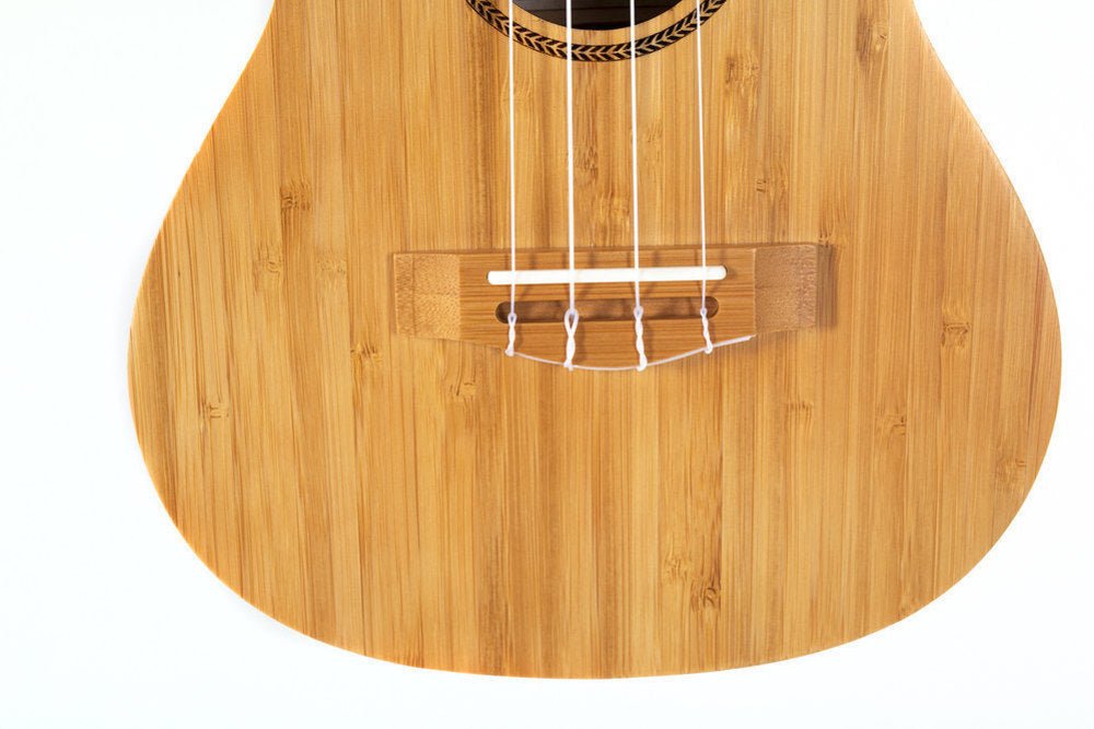 Corps et manche en bambou massif Rosace avec motif au laser - Cham Music - String Instrument