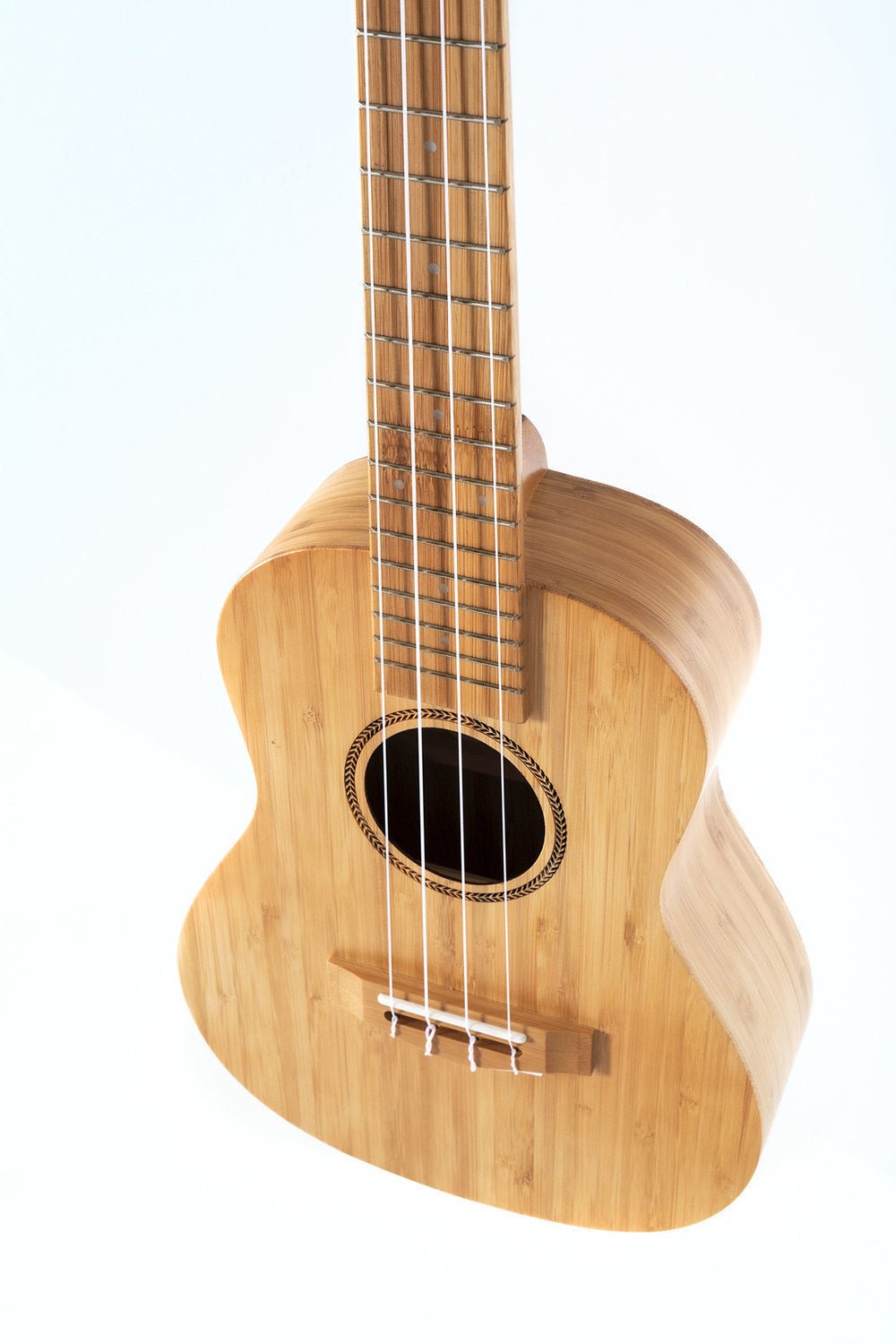 Corps et manche en bambou massif Rosace avec motif au laser - Cham Music - String Instrument