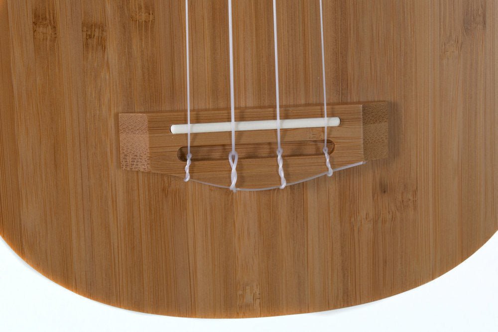 Corps et manche en bambou massif Rosace dessinée au laser, - Cham Music - String Instrument