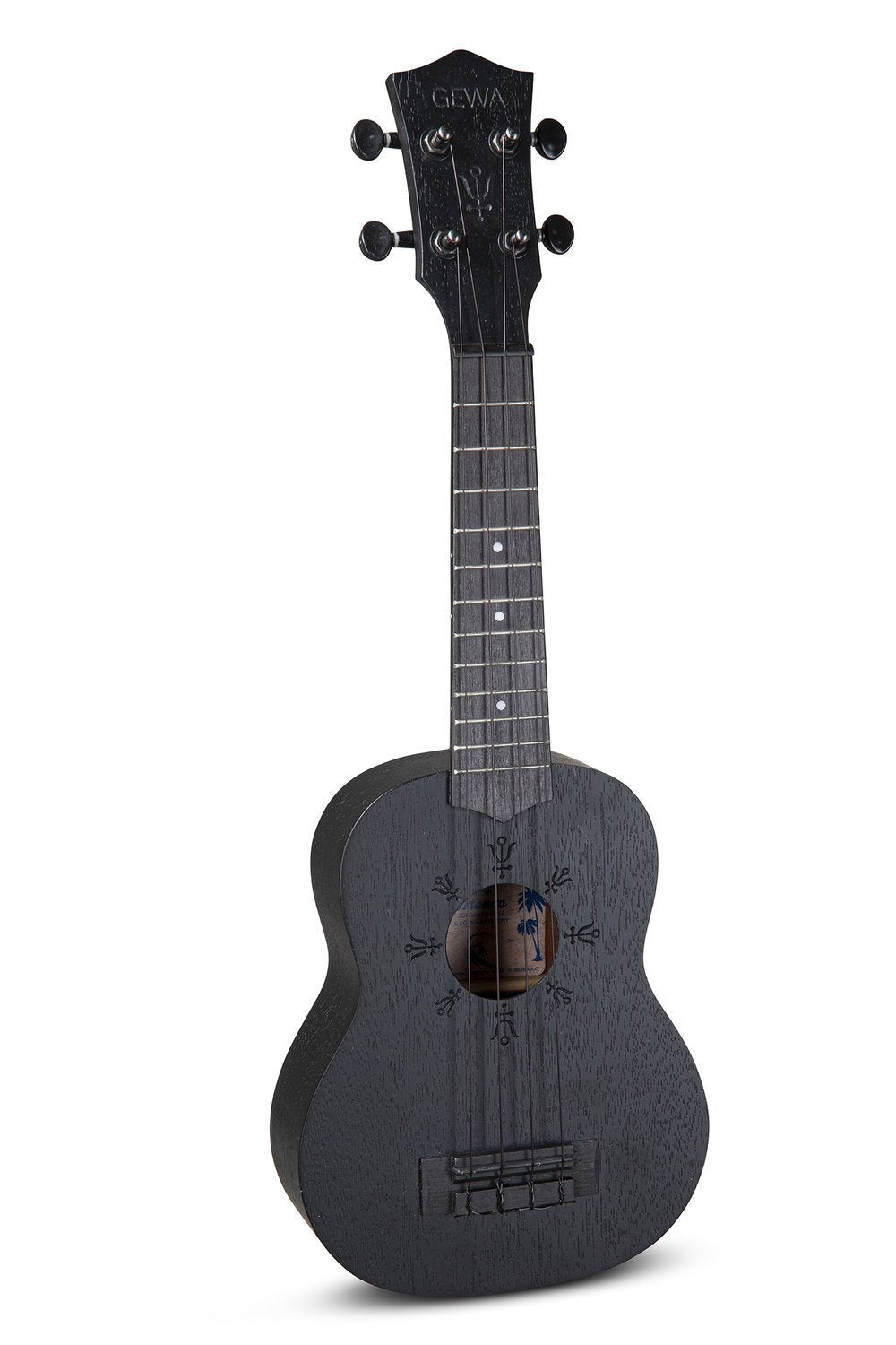 Corps et manche en Sapelli acajou Motif au laser ANTIMONY - Cham Music - String Instrument