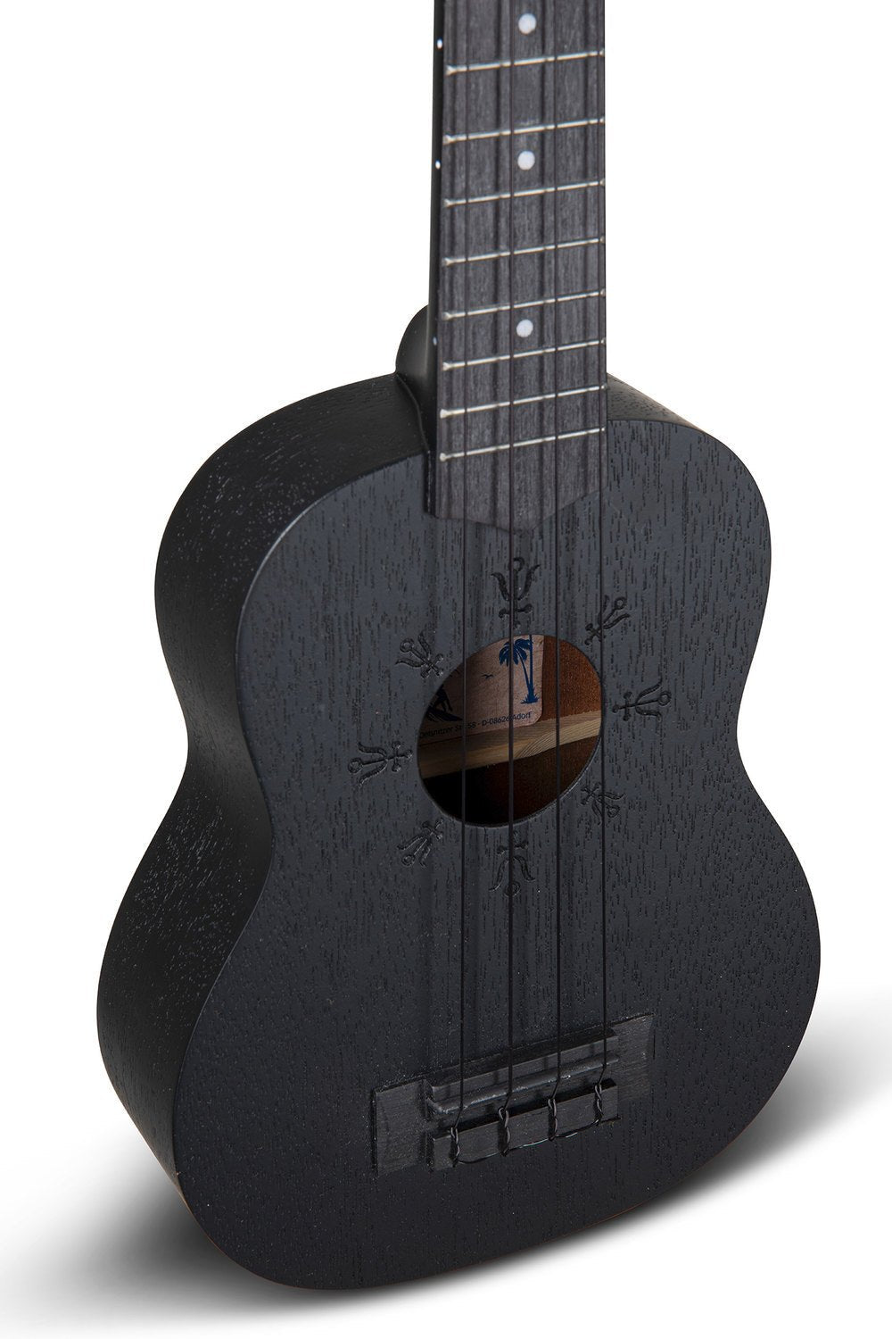 Corps et manche en Sapelli acajou Motif au laser ANTIMONY - Cham Music - String Instrument