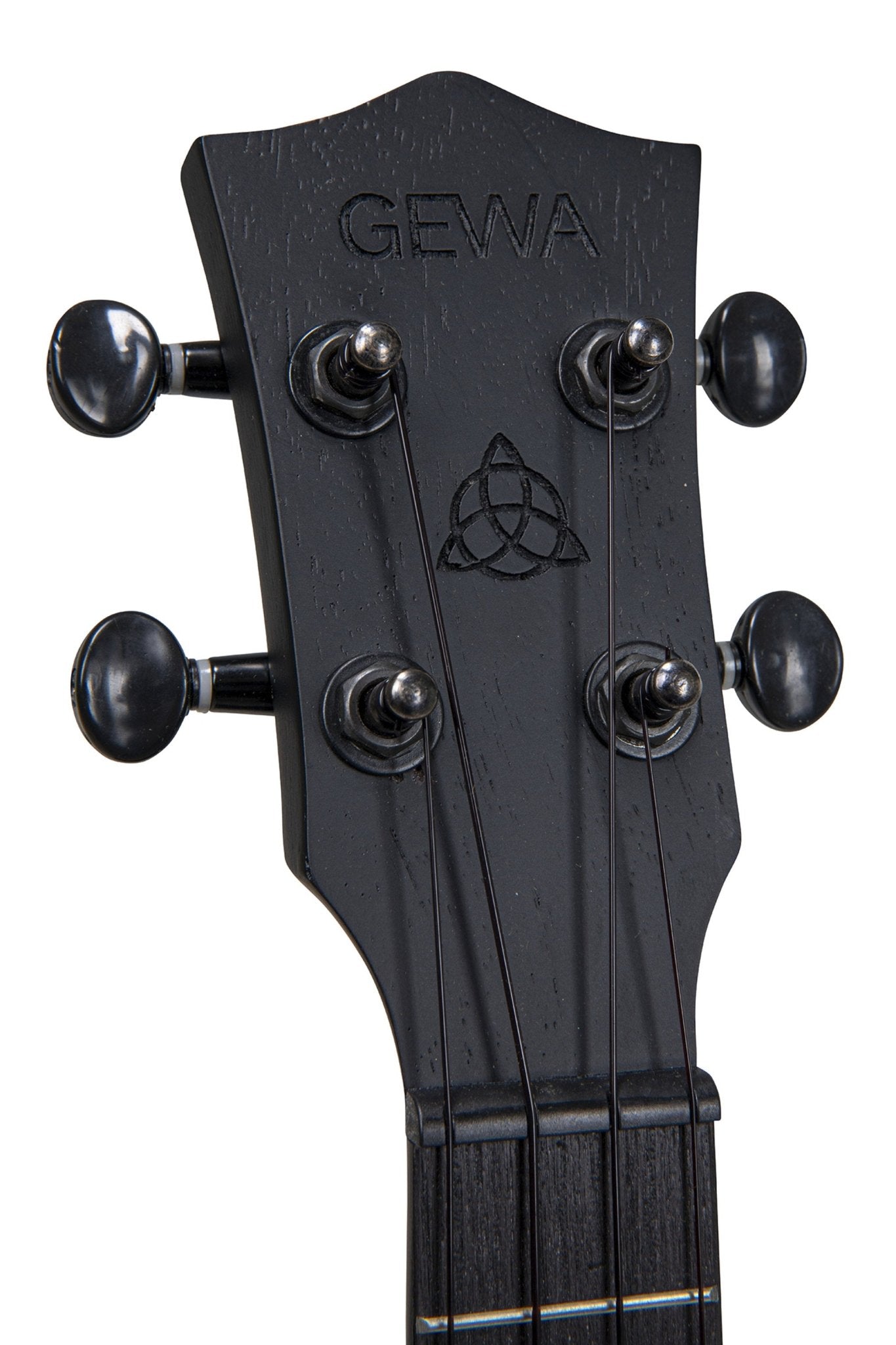 Corps et manche en Sapelli acajou Motif au laser TRIQUETRA - Cham Music - String Instrument