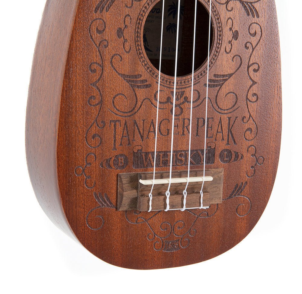 Corps et manche en Sapelli Motif au laser "Whisky" Touche - Cham Music - String Instrument
