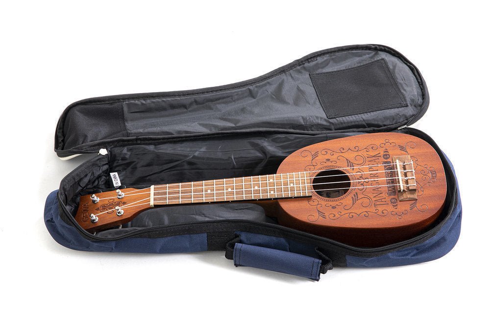 Corps et manche en Sapelli Motif au laser "Whisky" Touche - Cham Music - String Instrument