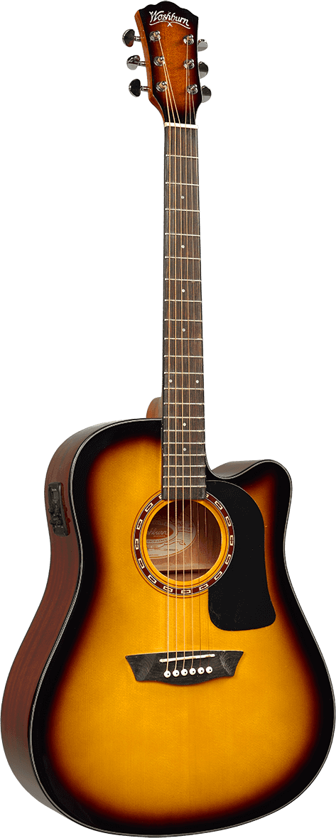 La Washburn est une guitare électro - acoustique au format - Cham Music -