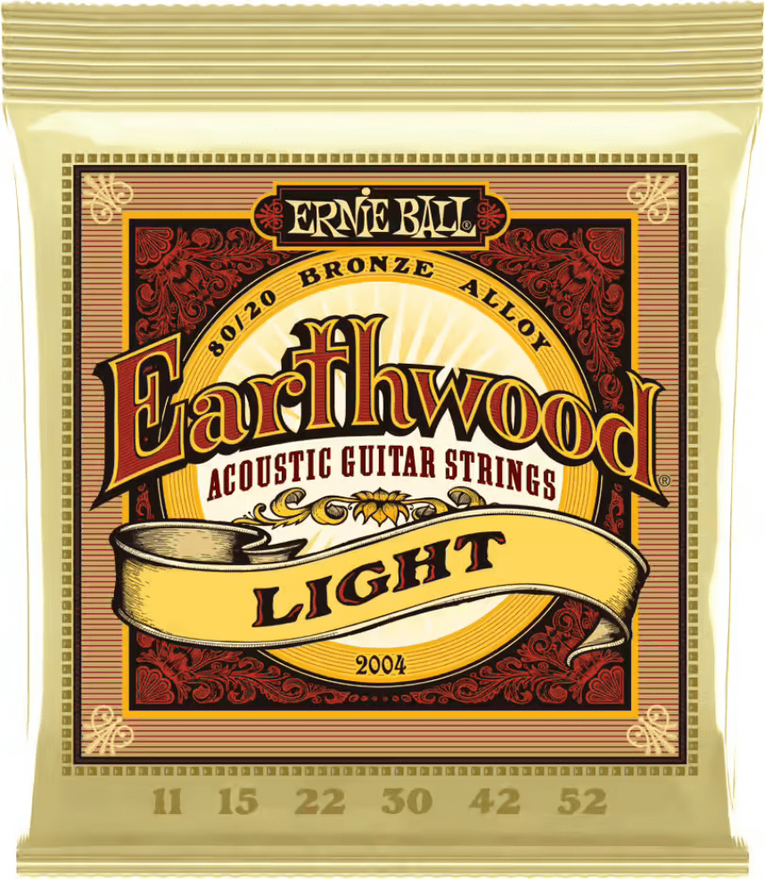 Le jeu de 6 cordes Earthwood par Ernie Ball est conçu pour - Cham Music -