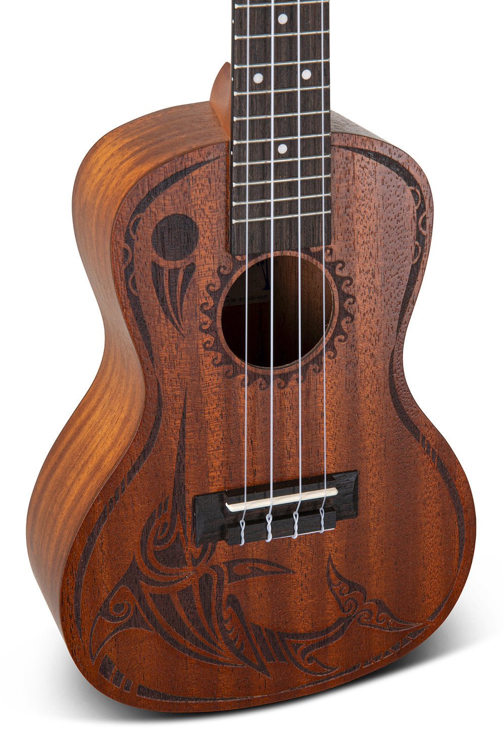 Taille concert Table Sapelli avec Laser Design Dos et - Cham Music - String Instrument