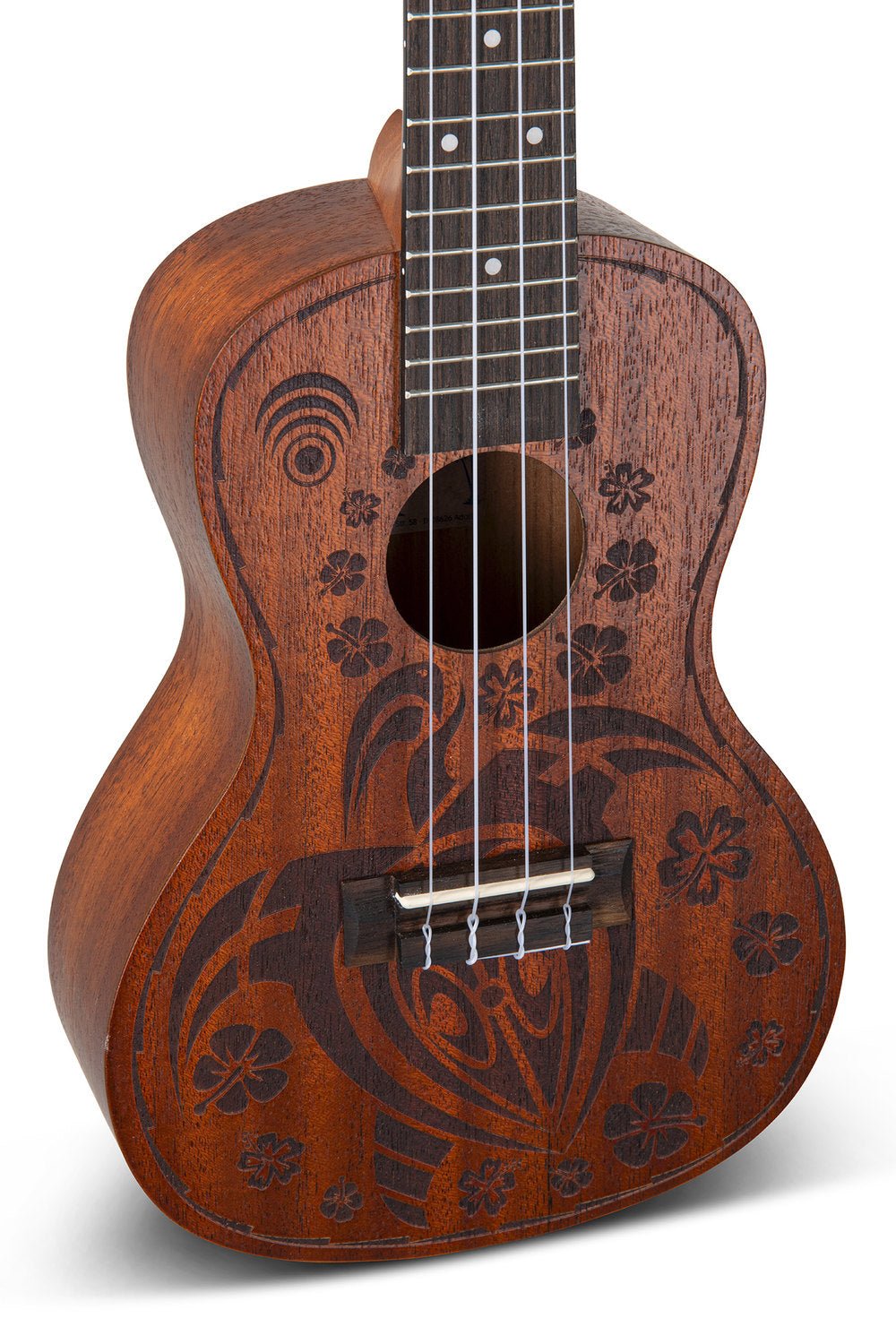 Taille concert Table Sapelli avec Laser Design Dos et - Cham Music - String Instrument