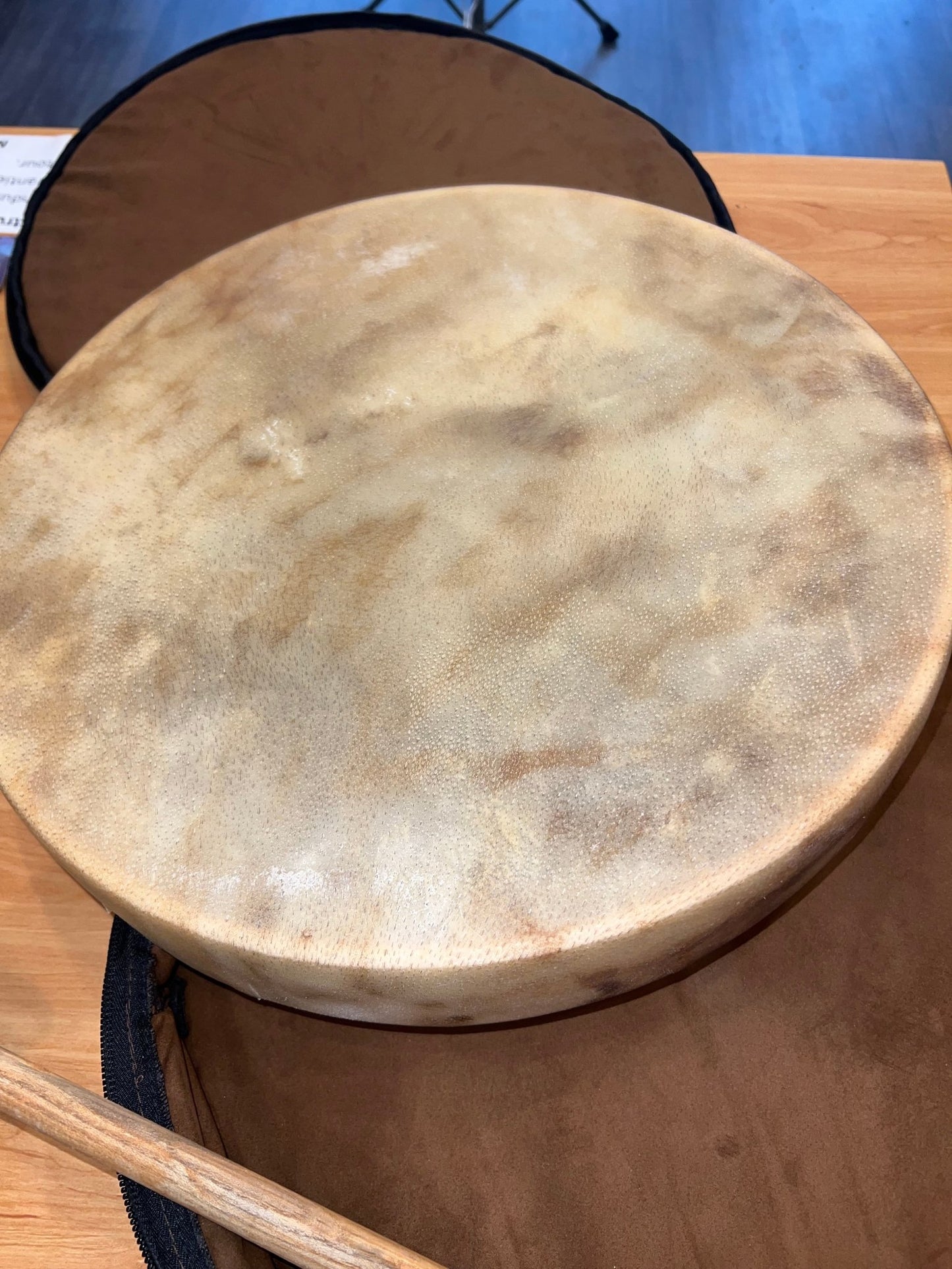 Tambour Chamanique – Peau Naturelle, Housse Rembourrée et Mailloche inclus - Cham Music -