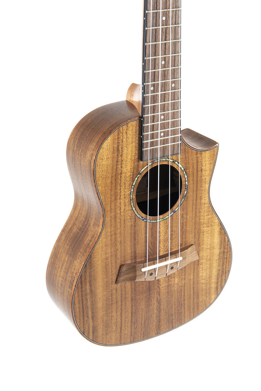 Ukulele de concert avec Cutaway Manche en Okoume Rosace - Cham Music - String Instrument