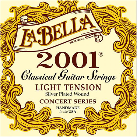Jeu de 6 Cordes de Guitare Classique - LaBella (Tension Light)