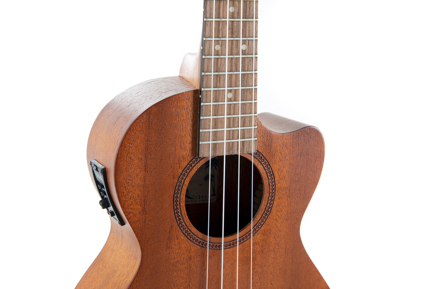 Ukulélé Ténor GEWA Manoa Kaleo – E-A Tenor Sapelli Mat (avec Cutaway et Préampli)