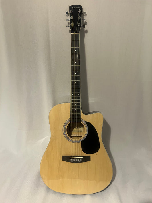 La guitare folk électro-acoustique Delson HW-41 combine