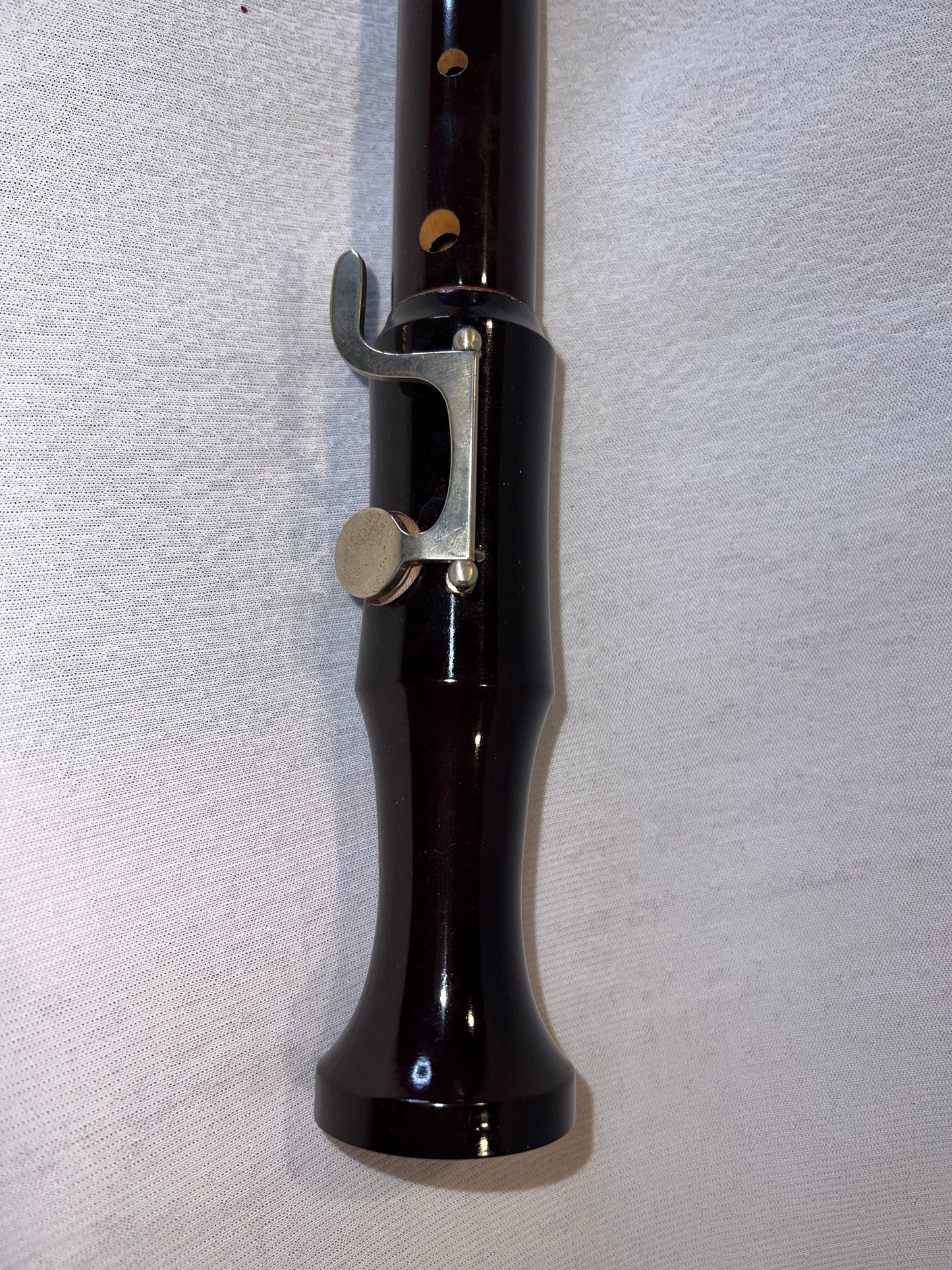 Flûte à Bec Basse Jupiter en Fa – Bois Massif Verni Vintage avec Clé Métallique (Occasion)