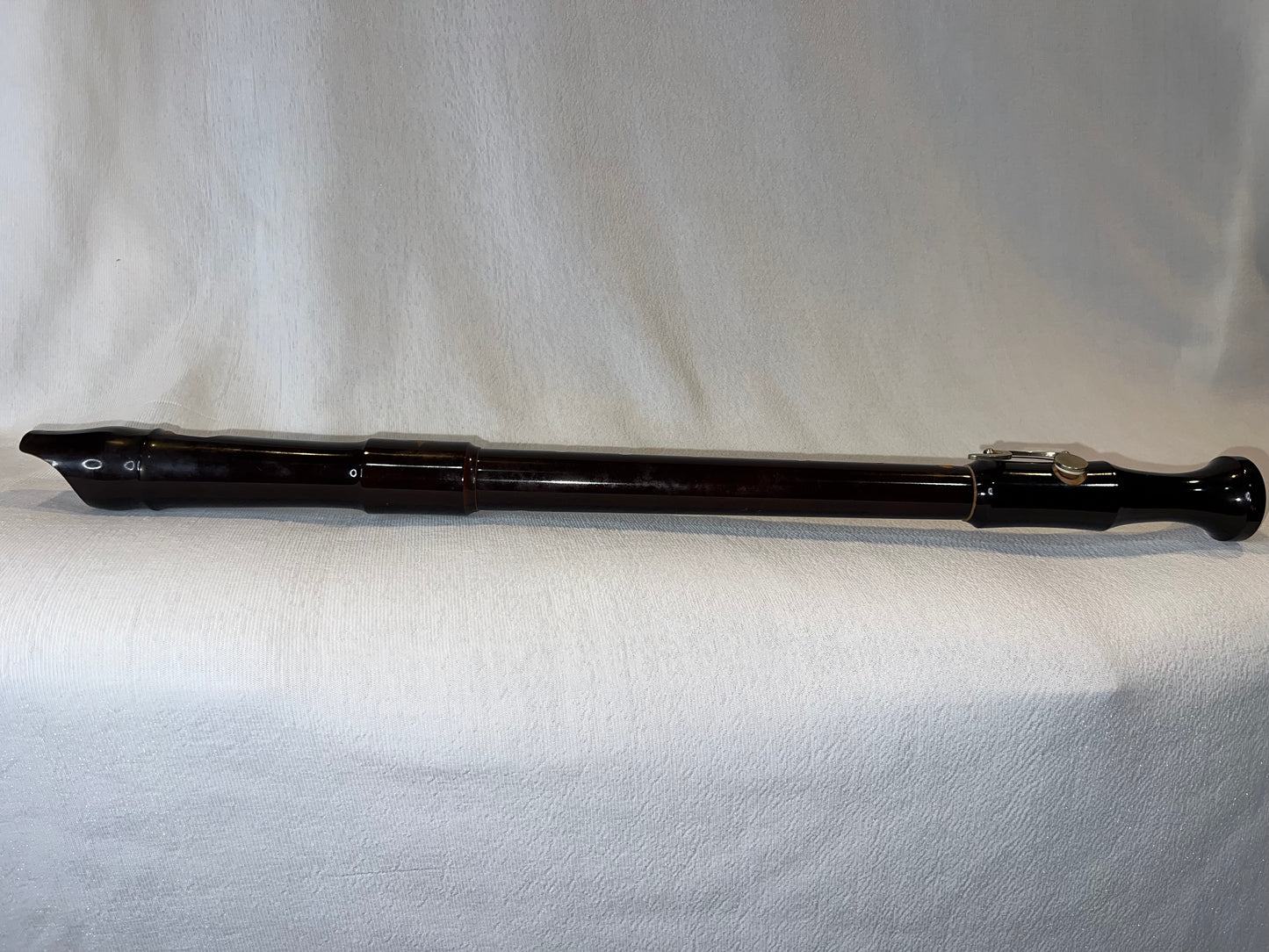 Flûte à Bec Basse Jupiter en Fa – Bois Massif Verni Vintage avec Clé Métallique (Occasion)