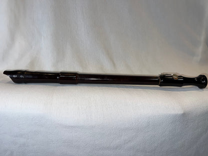 Flûte à Bec Basse Jupiter en Fa – Bois Massif Verni Vintage avec Clé Métallique (Occasion)