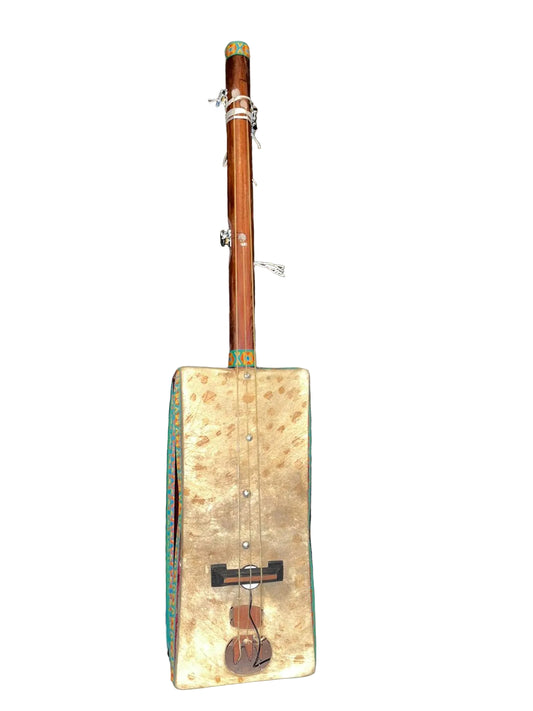 Guembri marocain amplifié artisanal peau de chèvre