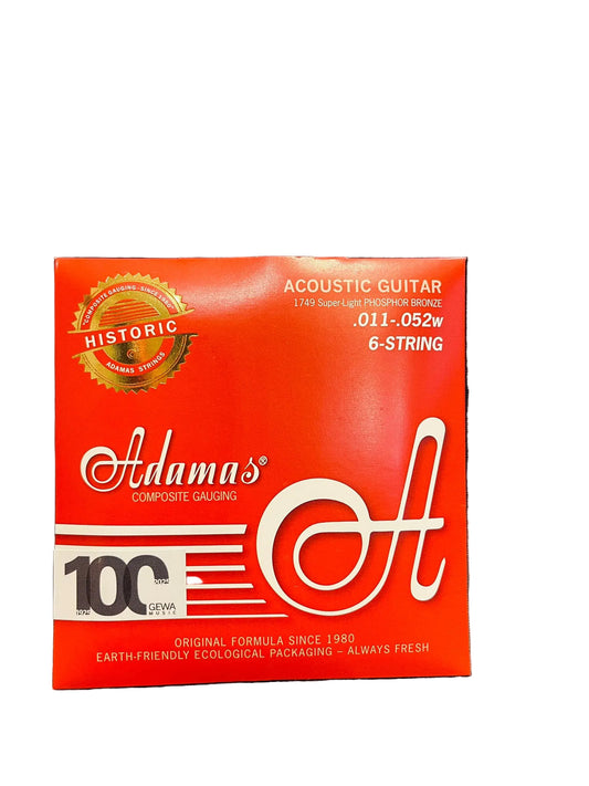 Jeu de 6 Cordes pour Guitare Acoustique - Adamas