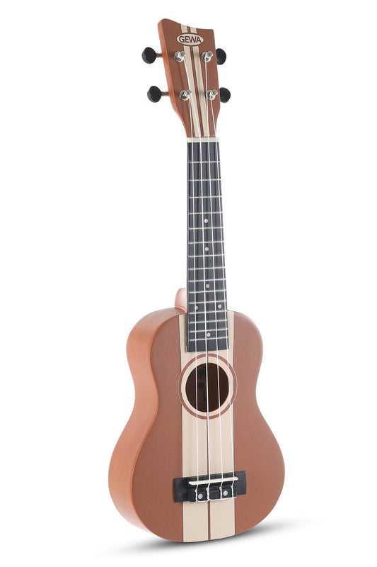 Corps en tilleul Manche en Sapelli Motif surf Sunset - Cham Music - String Instrument