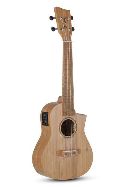Corps et manche en bambou massif Rosace avec motif au laser - Cham Music - String Instrument