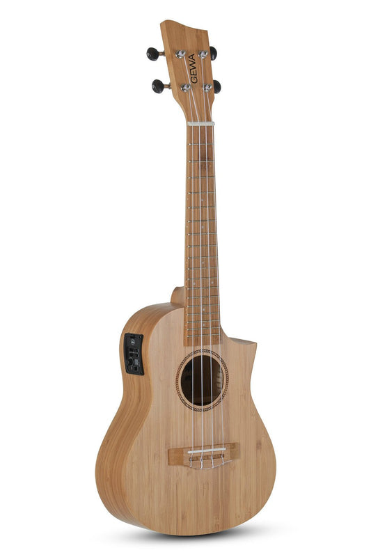 Corps et manche en bambou massif Rosace avec motif au laser - Cham Music - String Instrument
