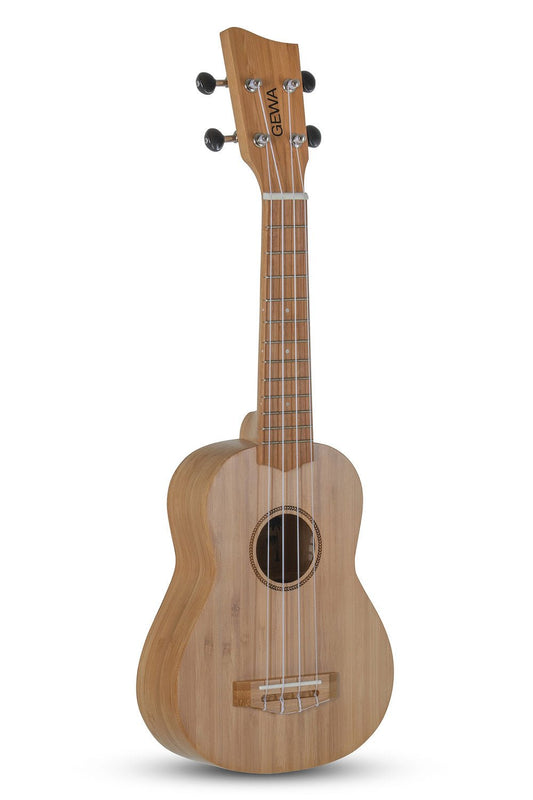 Corps et manche en bambou massif Rosace dessinée au laser, - Cham Music - String Instrument