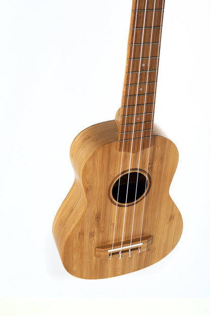 Corps et manche en bambou massif Rosace dessinée au laser, - Cham Music - String Instrument