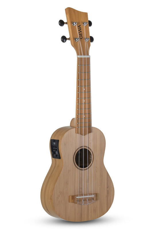 Corps et manche en bambou massif Rosace dessinée au laser, - Cham Music - String Instrument