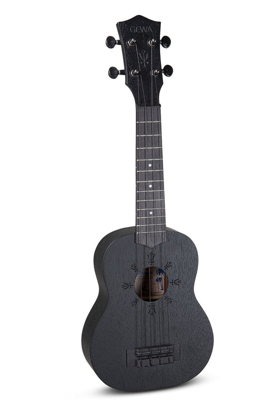 Corps et manche en Sapelli acajou Motif au laser ANTIMONY - Cham Music - String Instrument