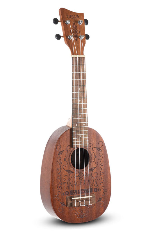 Corps et manche en Sapelli Motif au laser "Whisky" Touche - Cham Music - String Instrument