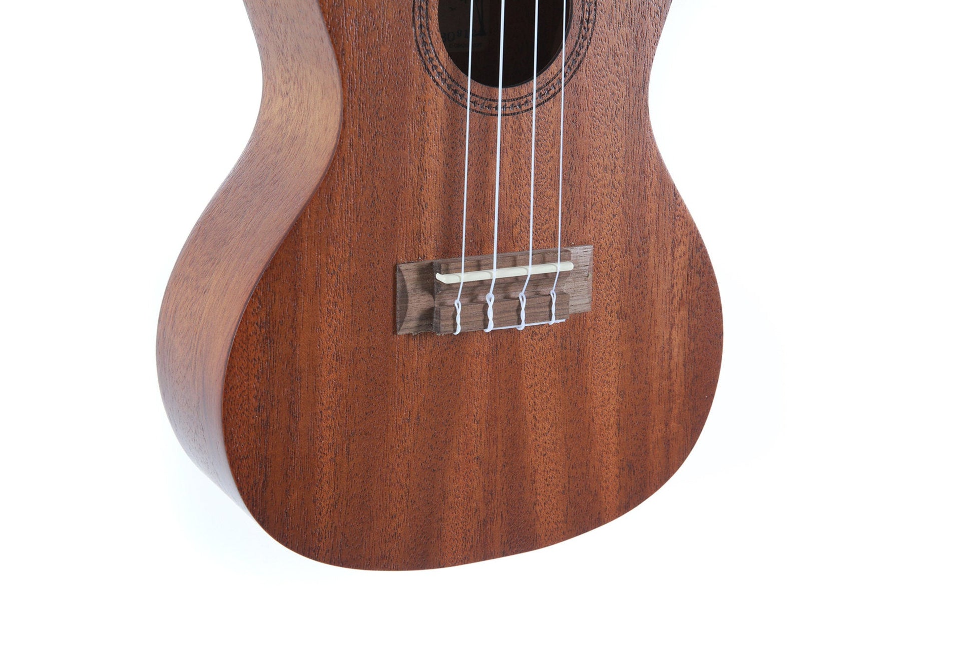 Corps et manche en Sapelli Rosace au laser motif chevron - Cham Music - String Instrument