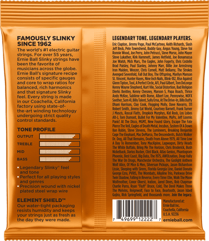 Jeu de 6 Cordes Guitare Électrique - Ernie Ball Hybrid Slinky (Tirants 009 - 046) - Cham Music - 