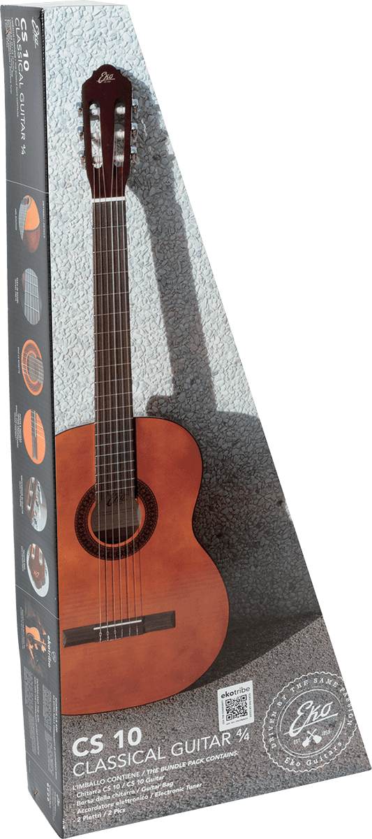 La EKO CS - 10 PACK est une guitare classique au format 4/4, - Cham Music - 