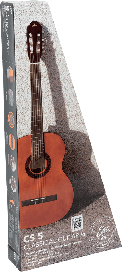 La EKO CS - 5 PACK est une guitare classique au format 3/4, - Cham Music - 