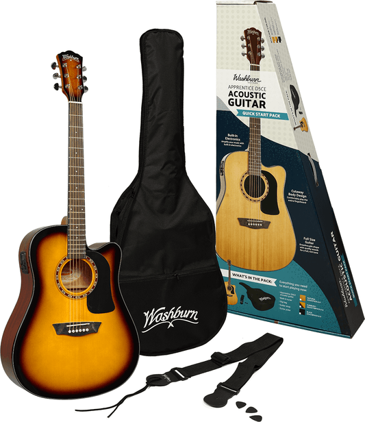 La Washburn est une guitare électro - acoustique au format - Cham Music -