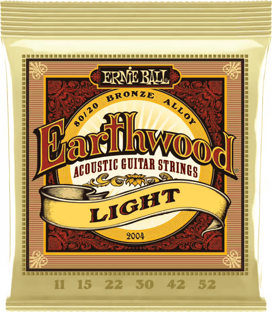 Le jeu de 6 cordes Earthwood par Ernie Ball est conçu pour - Cham Music -