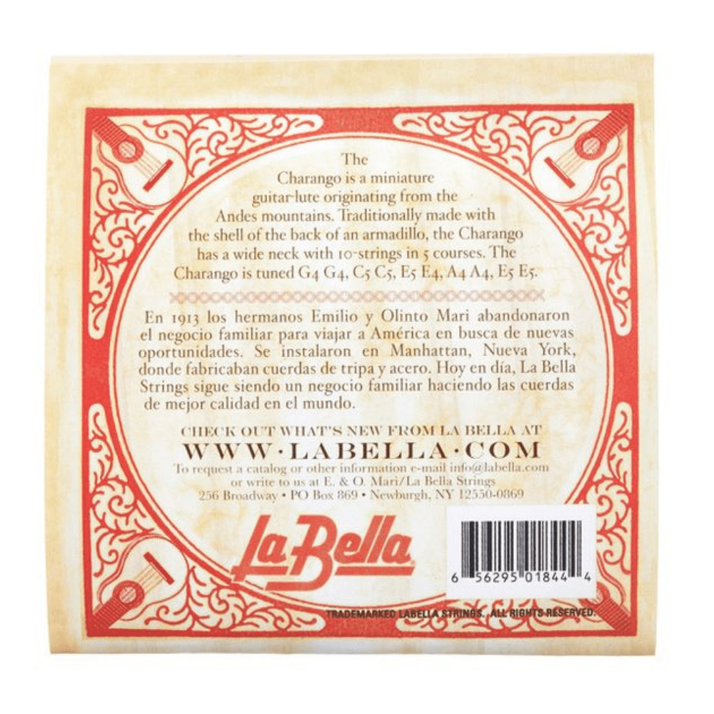 Le jeu de cordes LaBella pour charango est conçu pour - Cham Music -