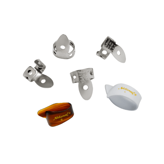 Les plectres en nickel National Finger Picks de D'addario - Cham Music -