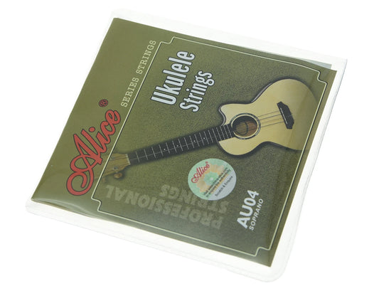 jeu de 4 cordes de ukulélé soprano et concert  en nylon transparent