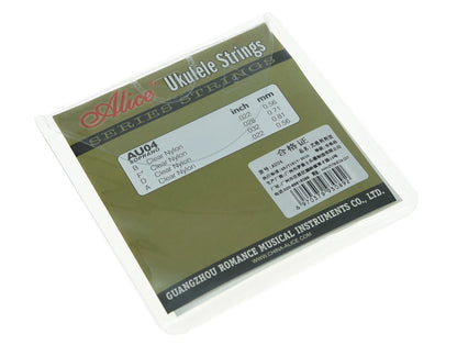 jeu de 4 cordes de ukulélé soprano et concert  en nylon transparent