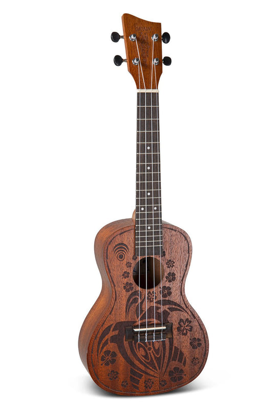 Taille concert Table Sapelli avec Laser Design Dos et - Cham Music - String Instrument