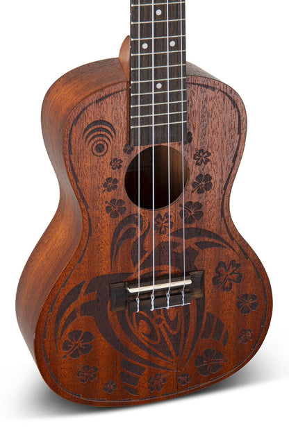 Taille concert Table Sapelli avec Laser Design Dos et - Cham Music - String Instrument