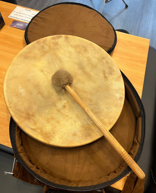Tambour Chamanique – Peau Naturelle, Housse Rembourrée et Mailloche inclus - Cham Music - 