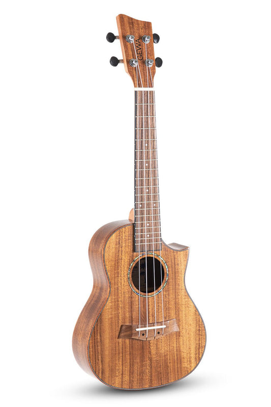 Ukulele de concert avec Cutaway Manche en Okoume Rosace - Cham Music - String Instrument
